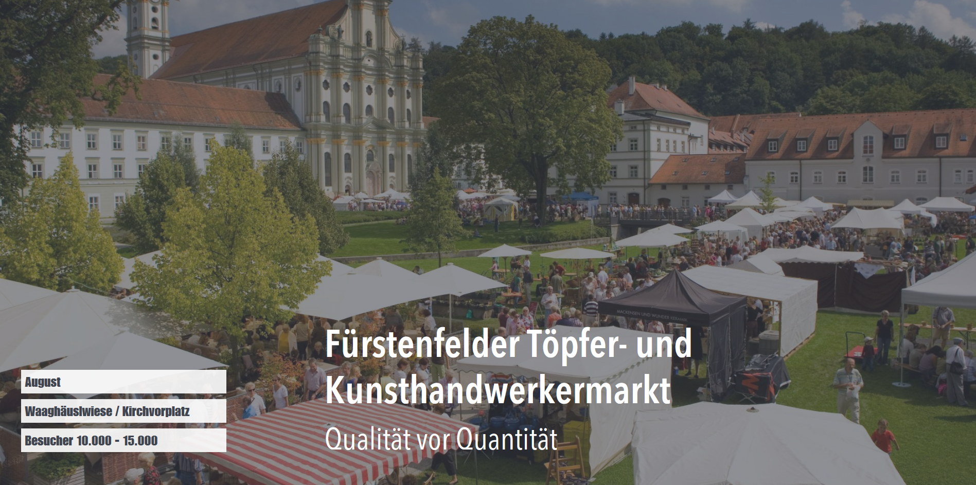 Töpfer- und Kunsthandwerkermarkt Fürstenfeld