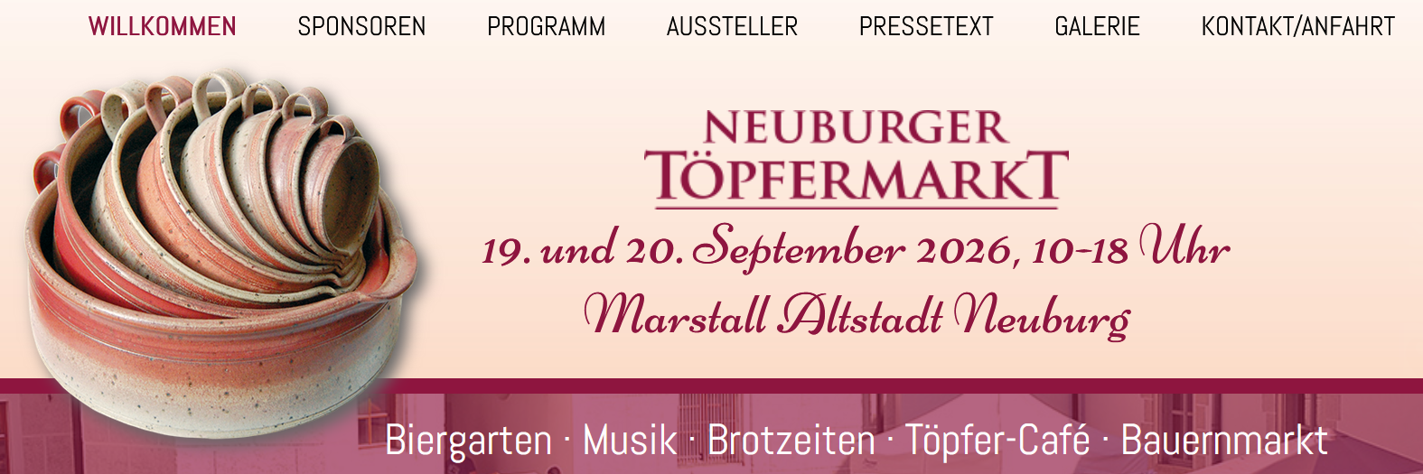 Neuburger Töpfermarkt 2026