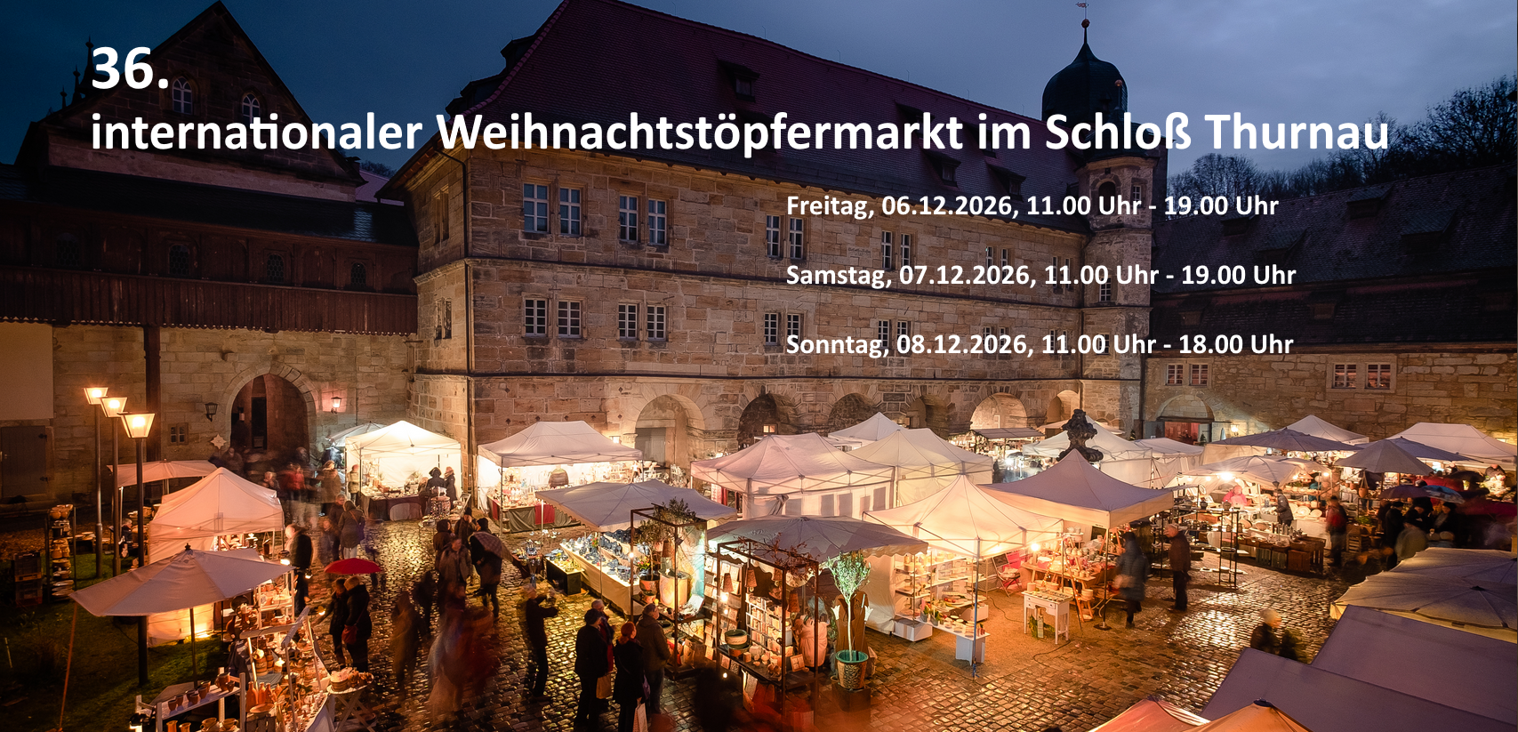 36. Weihnachtstöpfermarkt Schloß Thurnau